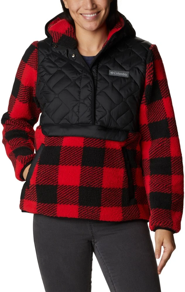 Black/Red Lily Check - Columbia Sweet View Hooded Fleece Pullover - Women's Columbia Sweet View Hooded Fleece Pullover - Women's -Columbia Sales Shop 03f6df7e 0132 42f4 a1bc ee940074cd66