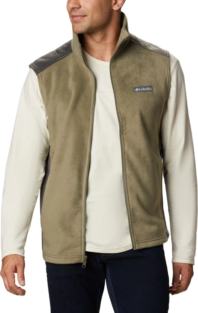 Stone Green/Shark - Columbia Steens Mountain Fleece Vest - Men's Columbia Steens Mountain Fleece Vest - Men's -Columbia Sales Shop 471037ae a567 4ca0 9053 1e3fa0b81255