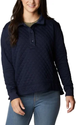 Columbia Lodge Quilted Polo Sweatshirt - Women's -Columbia Sales Shop 65d8f38b 7004 4a2d a780 4d9b6081bc9f