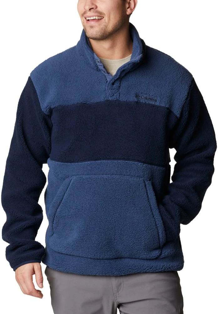 Dark Mountain/Collegiate Navy - Columbia Rugged Ridge Half-Snap Sherpa Fleece Pullover - Men's Columbia Rugged Ridge Half-Snap Sherpa Fleece Pullover - Men's -Columbia Sales Shop 8a589ca2 557e 4974 8e1f f65c5f08a66e