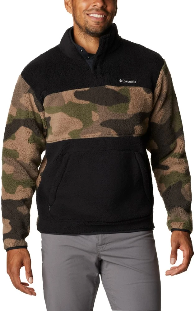 Black/Alpine Tundra Camo - Columbia Rugged Ridge Half-Snap Sherpa Fleece Pullover - Men's Columbia Rugged Ridge Half-Snap Sherpa Fleece Pullover - Men's -Columbia Sales Shop 8b46908a 9eec 458e b444 fad85b8a3532
