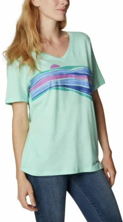 Columbia Bluebird Day Relaxed V-Neck Shirt - Women's -Columbia Sales Shop 9f9e9341 5f37 43fc b6d9 ed5f70ec3c12