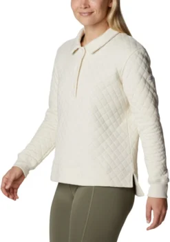 Columbia Lodge Quilted Polo Sweatshirt - Women's -Columbia Sales Shop bb67a96a 9eba 47d5 83e1 f96dd6cff500