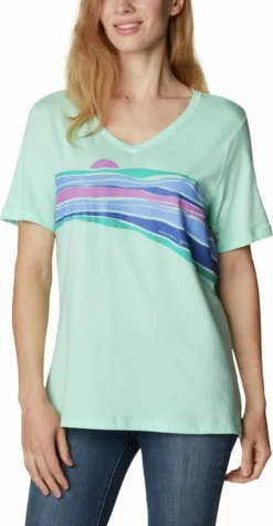 Columbia Bluebird Day Relaxed V-Neck Shirt - Women's